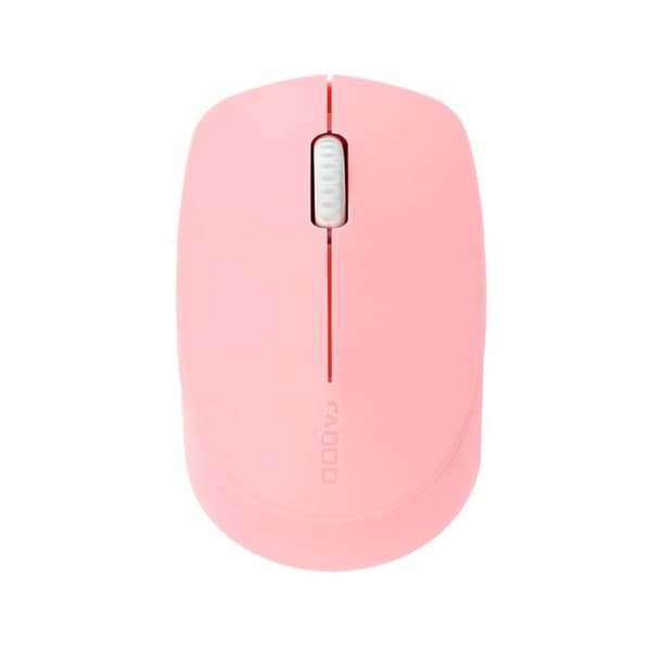 Optisk Mus - RAPOO - M100 - Tyst - Trådlös - Ljus Rosa