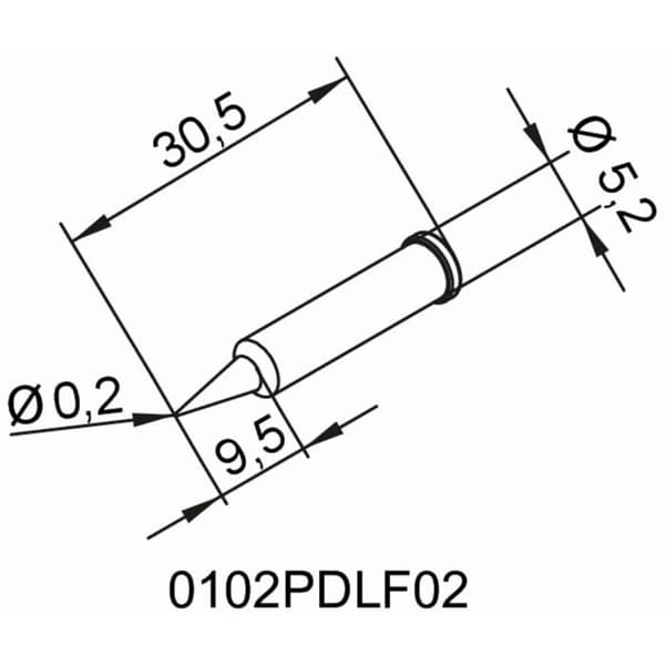 Svetstransportproblem - ERSA - 0102PDLF02 - blyertsstift - storlek 0,20 mm - 1 styck