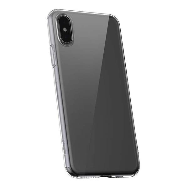 Coque - BASEUS - iPhone XS MAX - Transparent - Halvskyddande - Hög skydd