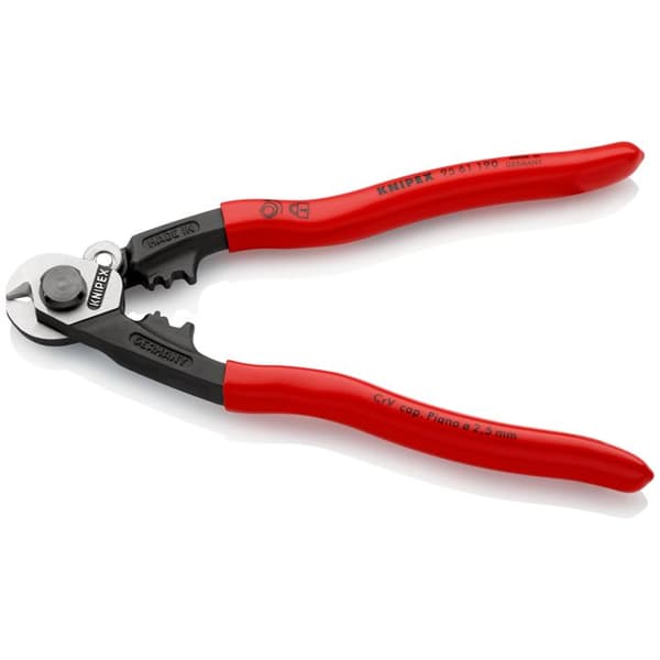 Smidd stålkabelskärare 190mm - KNIPEX - 9561190