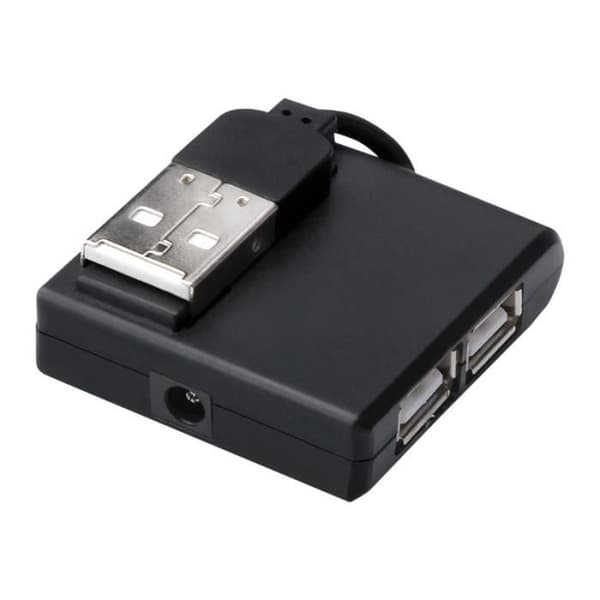 USB 2.0-hub - MicroConnect - 4 portar - Svart - För skrivbordsdator