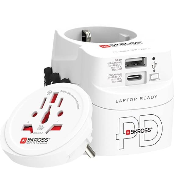 Skross 1.302474 Pro Light USB Reseadapter AC45PD World