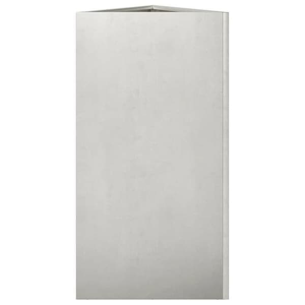 vidaXL Triangulär planteringslåda 40x34,5x70 cm rostfritt stål 851165