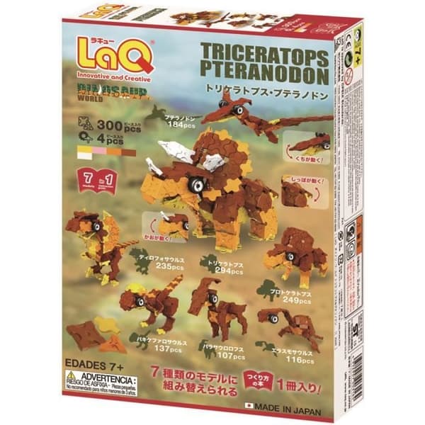 LaQ Dinosaurvärld Triceratops och Pteranodon