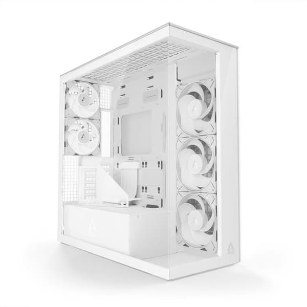PC-chassi - ARCTIC - ACPCC00017A - Vertikal GPU-montering - Härdat glas - 5 A-RGB-fläktar