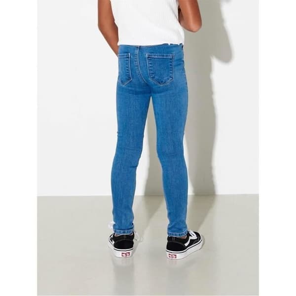 Jeans Skinny Flicka - ONLY - Regn - Hög midja - Blå