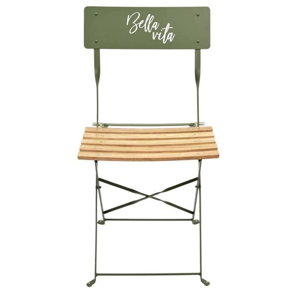Fällbar trädgårdsstol Bella Vita khaki gröna