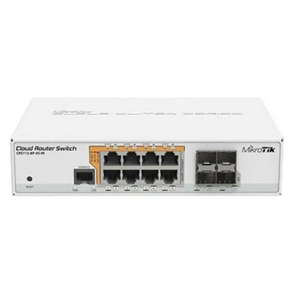 Switch - ethernet-nav - Mikrotik-injektor - CRS112-8P-4S-IN