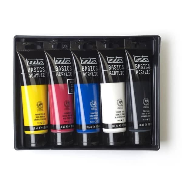 LIQUITEX Basics Akrylsortiment - 5 x 118 ml