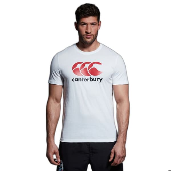 T-shirt Canterbury Logotyp Vit 60 % Bomull / 40 % Polyester
