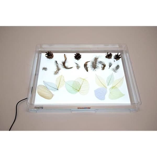 TickiT Plateau transparent för A3 ljuspanel – plastskydd 44 mm