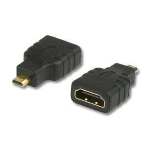 Micro HDMI (M / D) till HDMI (F) adapter