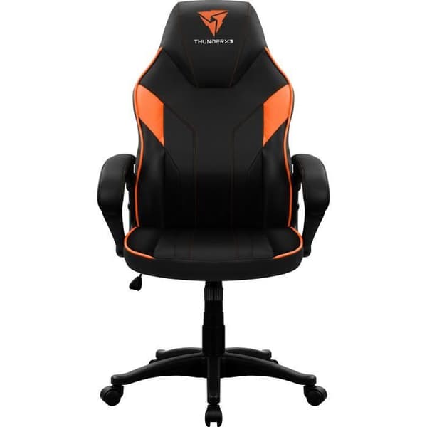 Spelstol - THUNDERX3 - EC1 - Svart/Orange - Ergonomisk - Vadderade armstöd