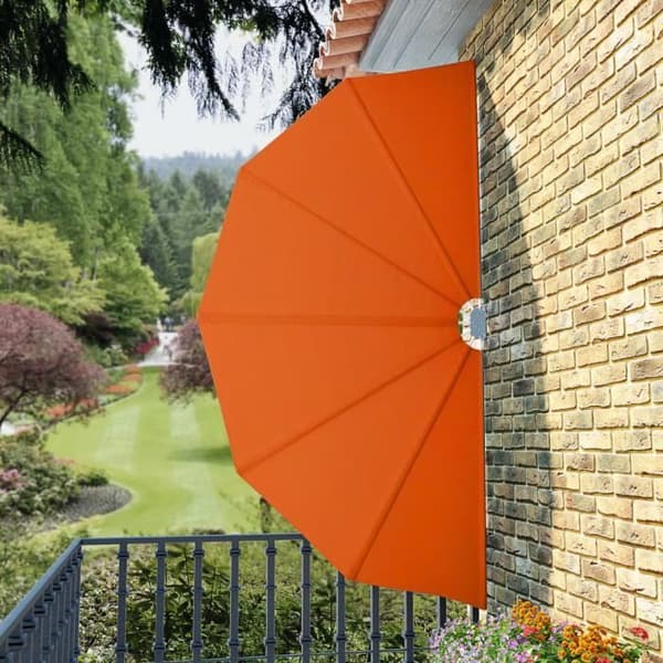 vidaXL Vikbar Sida Uteplats Markis Terrakotta 160 cm