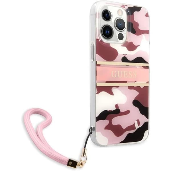 Hårdskal - Guess - iPhone 13 Pro Max - Rosa Camo - Stötskydd - Elegant