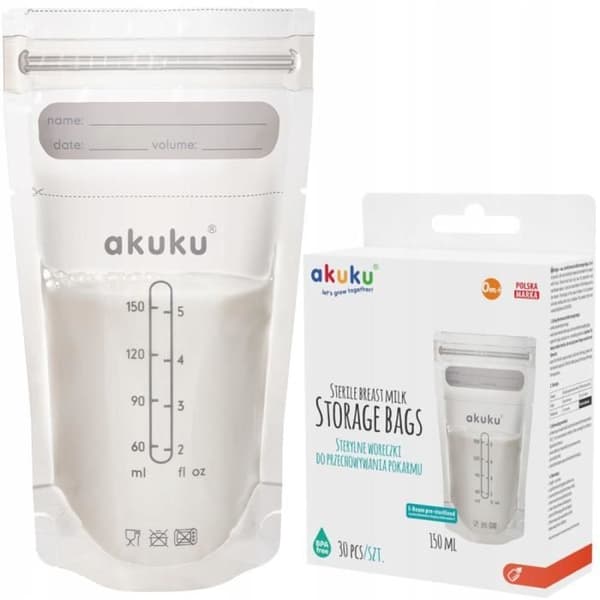 AKUKU sterila påsar för matförvaring - 150 ml.