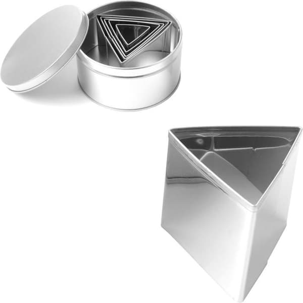Kakformar, mall TRIANGEL - SET MED 6 - HENDI 673775