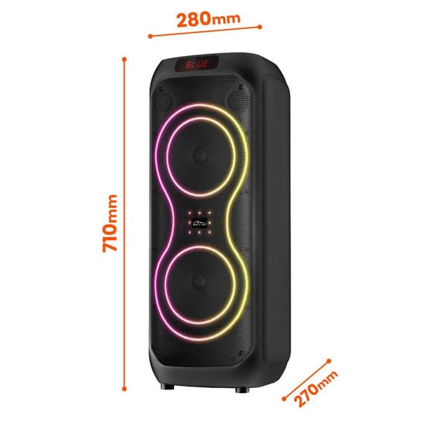 Stor Bluetooth-högtalare 1400 W för karaoke USB AUX BT