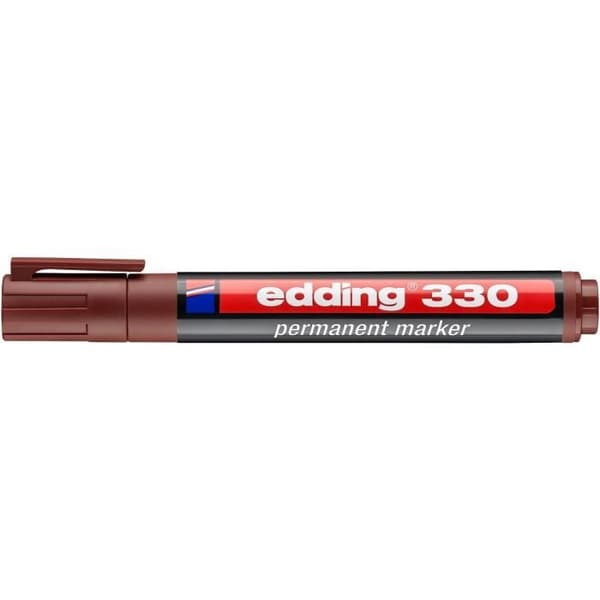 Permanent Marker - EDDING - 330 - Oupposbar - Brunt - 1-5 mm