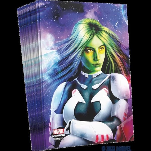 GG - Marvel Champions - Pack med 50 kortskydd Gamora - Standardformat