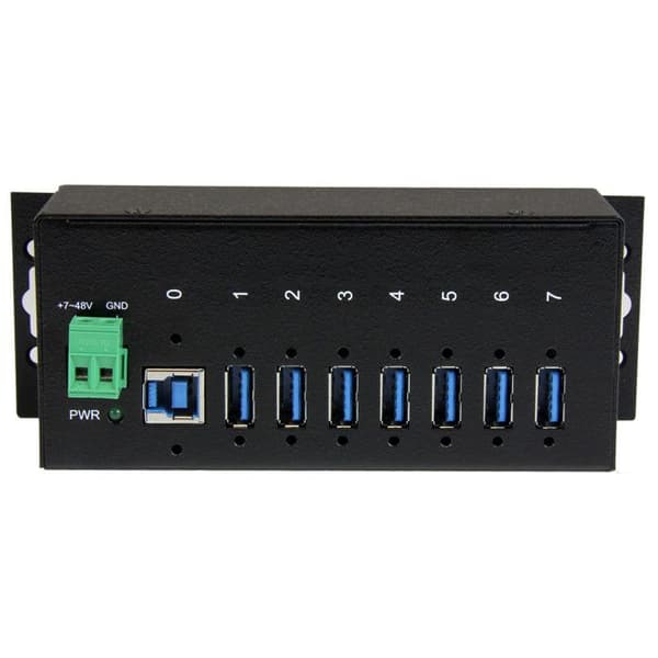 USB 3.0-hubb - STARTECH - ST7300USBME - 7 portar - ESD-skydd - DIN-skena montering