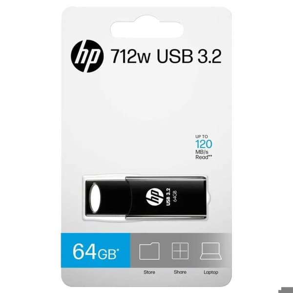 USB-minne - HP - 712W - 64 Go - USB 3.2 - Läshastighet 120 Mo/s