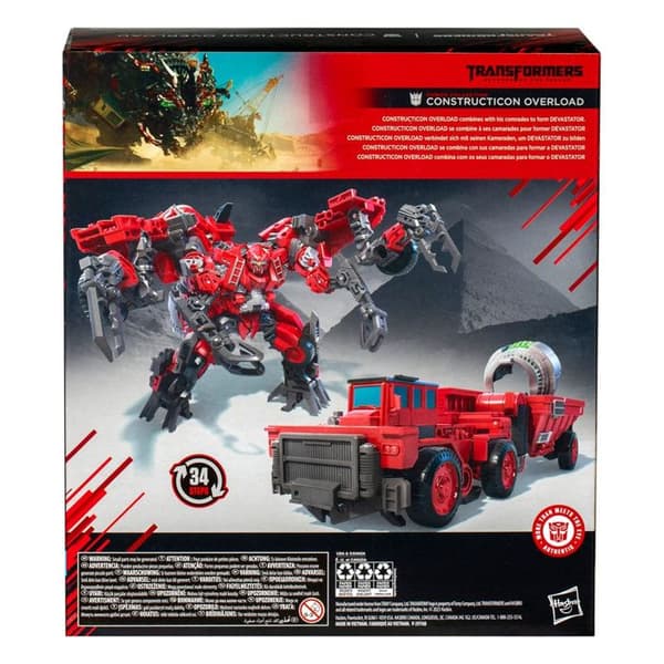 Hasbro - Transformers 2: Revanschen Studio Series Leader Class - Figur Power Collection Constructicon Overload 22 cm