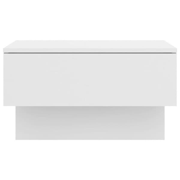 vidaXL Väggmonterade Sängbord 2 st Glansigt Vit 810948