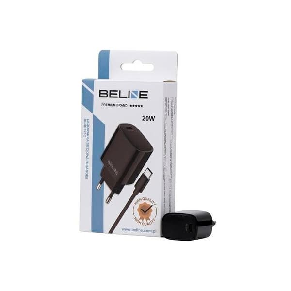 Nätadapter - BELINE - BLNCB20C - 20W - USB-C PD 3.0 - USB-C-kabel ingår