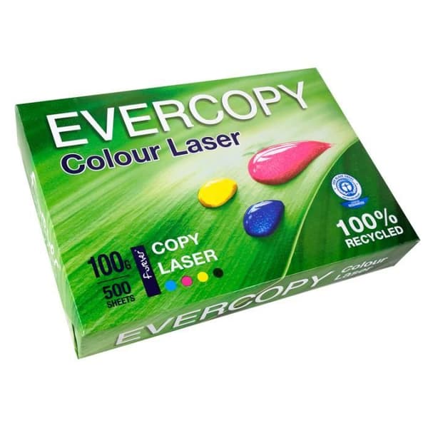 Papper - EVERCOPY - A4 - 500 Ark - 100g - Certifierad Blå Ängel