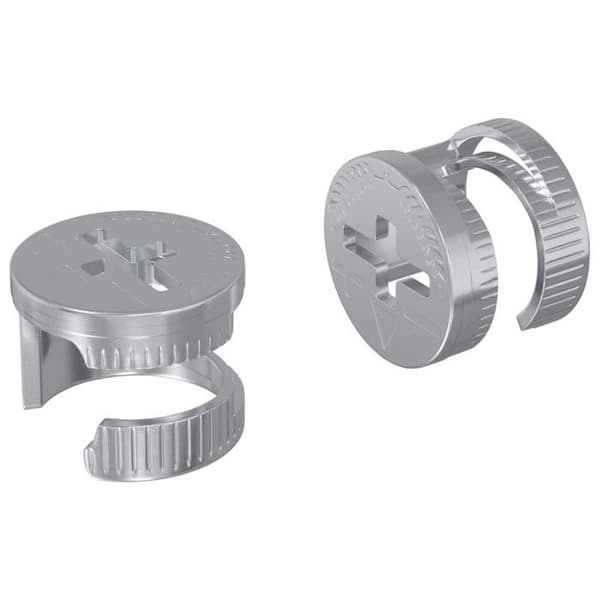 Bult - mutter - bricka Vidaxl Låsmuttrar 2 st Silver 12 x 10 mm Stål