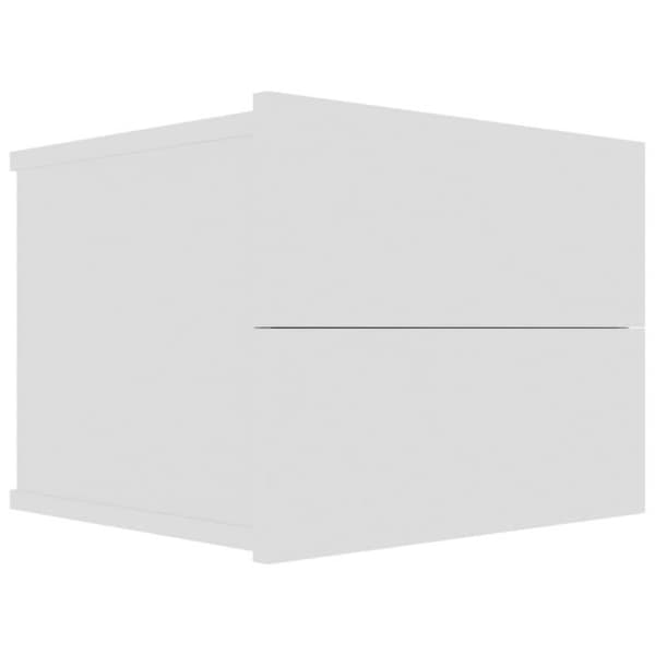 vidaXL Sängbord 2 st Vit 40x30x30 cm Spånskiva