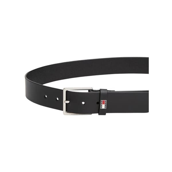 Svart bälte Herr Tommy Hilfiger Flag Läder 4.0