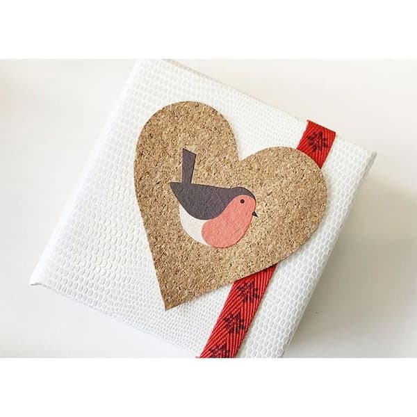 Dekaler - Jul - Julkrans - Papper - Röd - 21 x 14,8 cm