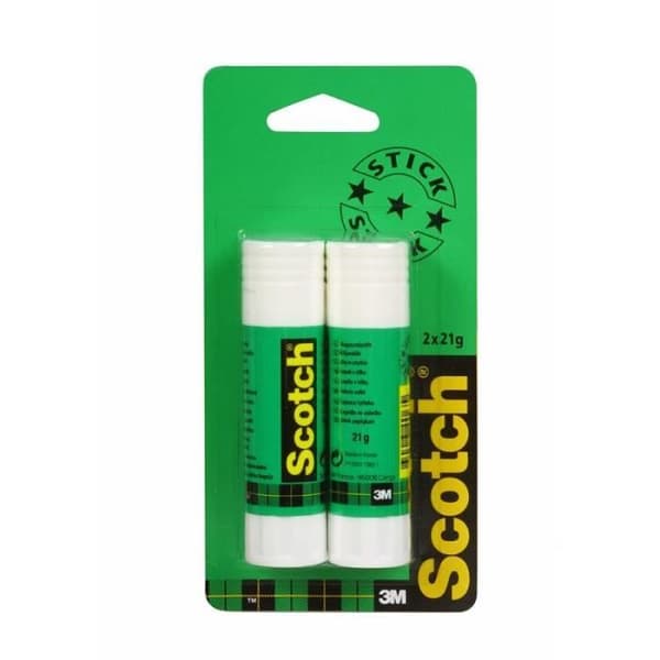 Scotch - Ekonomiskt sticklim 21g vitt - Set om 2