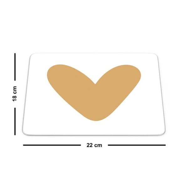 Bonamaison Rektangulär musmatta 22x8 cm - Digitaltryck, halkfri botten