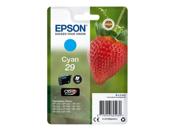 Epson Bläckpatron Jordgubb 29 Cyan