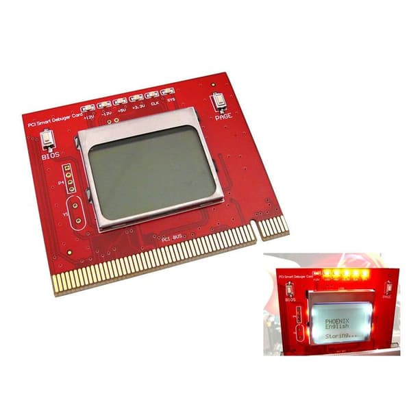 KALEA-INFORMATIQUE Intern testare moderkort Pro med LCD-skärm - PCI-typ gränssnitt