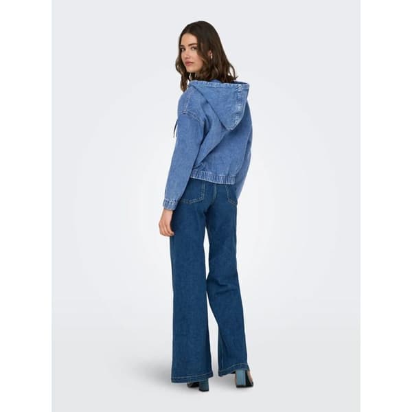 Jeansjacka dam Only Kenzie - medelblå denim
