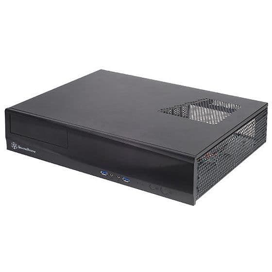 SilverStone SST-ML03B - Milo HTPC Micro ATX Silent Slim Datorfodral, svart