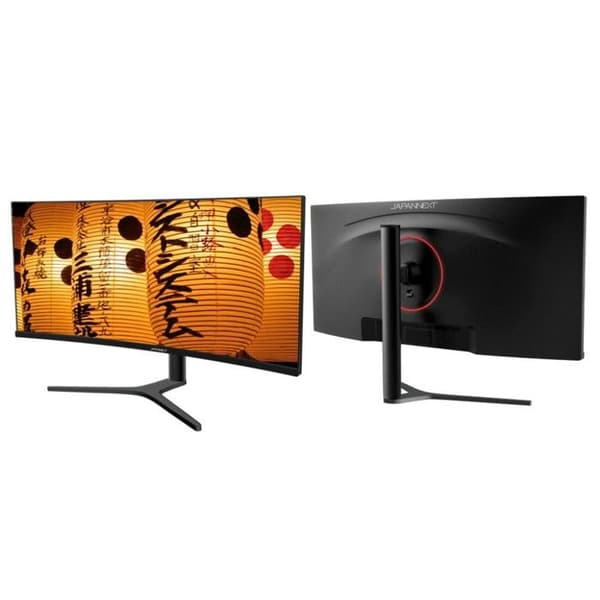 Kontorsmonitor - JAPANNEXT - JN-IPS340UWQHD60C-C65W-HS - 34" böjd - IPS-panel - USB-C 65W