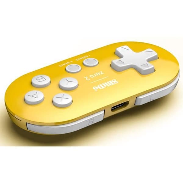 Spelkontroll - 8BitDo - Zero 2 - Gul - Bluetooth - 180 mAh