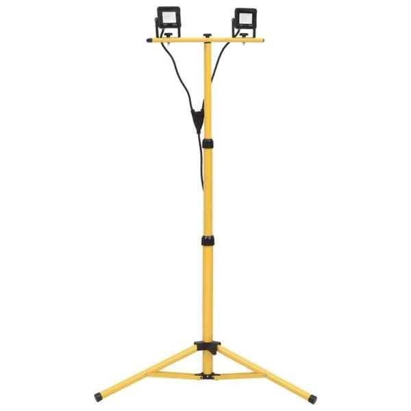 vidaXL LED-projektor med stativ 2x10 W Varm vit