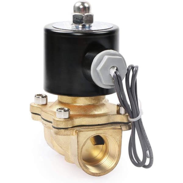 U.S. Solid 24V DC 3/4" G Messing NC för Luft Vatten Olja