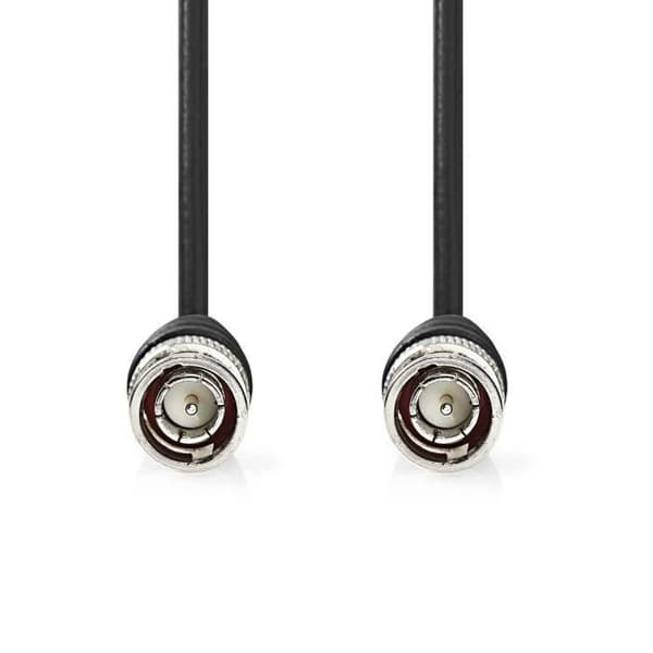 Videokabel BNC - NEDIS - CVGL01000BK10 - 75 Ohm - 1.00 m - Svart