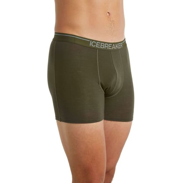 Boxer - Icebreaker - Anatomica - Kaki vert - Bomull - Justerad