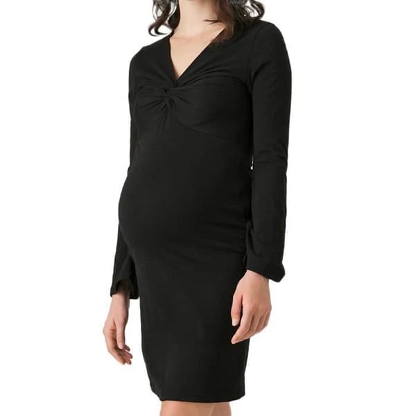 Svart Gravidklänning Kvinna Vero Moda Maternity Utsvängd