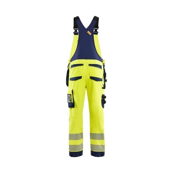 Högsynlig stretch 4D hängselbyxa Blaklader