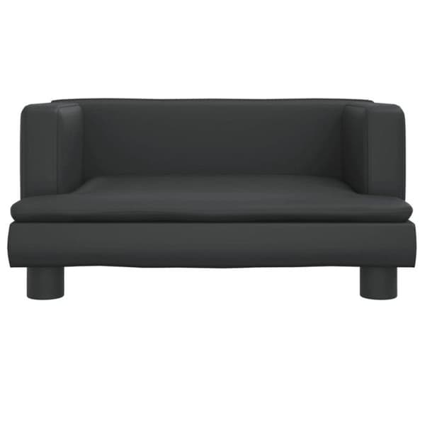 Svart barnsoffa 60x40x30 cm i konstläder