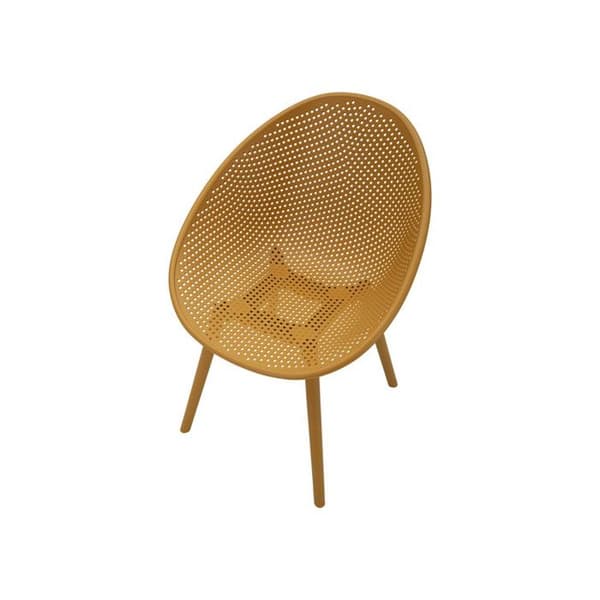 Set med 2 Trädgårdsstolar "Ibiza" 83cm Senap